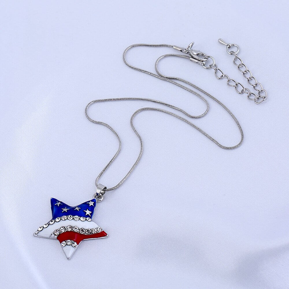 Halskæde med amerikansk flag