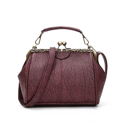Dame Crossbody Taske Minimalistisk Kunstlæder Vintage Design 1