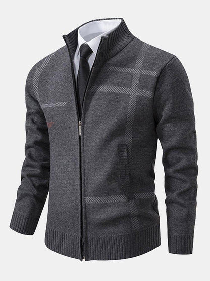 Herre Blazer Jakke Urban Casual Med Lynlås 8