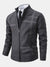 Herre Blazer Jakke Urban Casual Med Lynlås 8