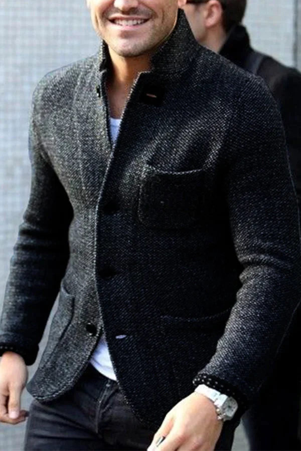 Herre Blazer Knapp Moderne Design 1