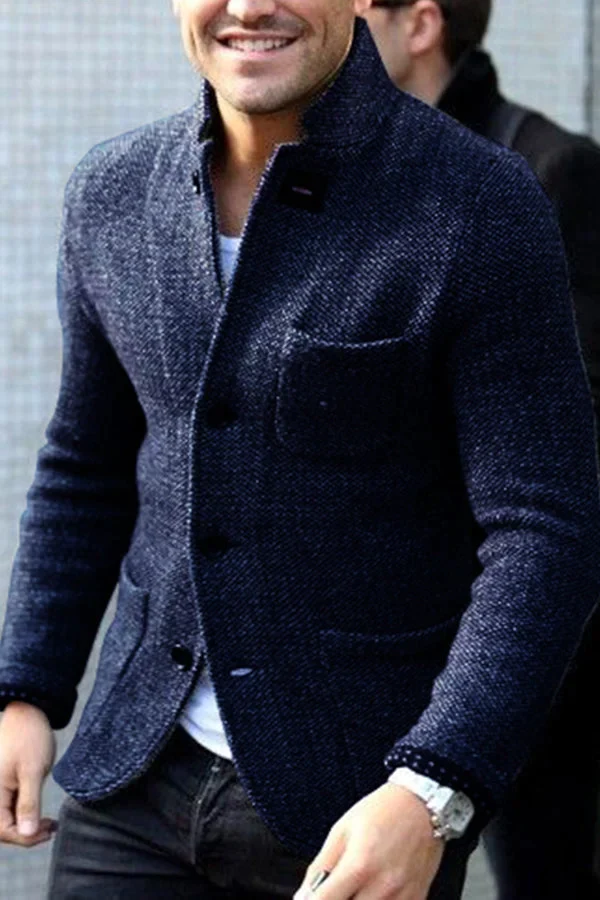 Herre Blazer Knapp Moderne Design 3