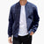 Herre Bomber Jakke med Ribbet Krave og Lynlås - Sporty Stil til Hverdag 4