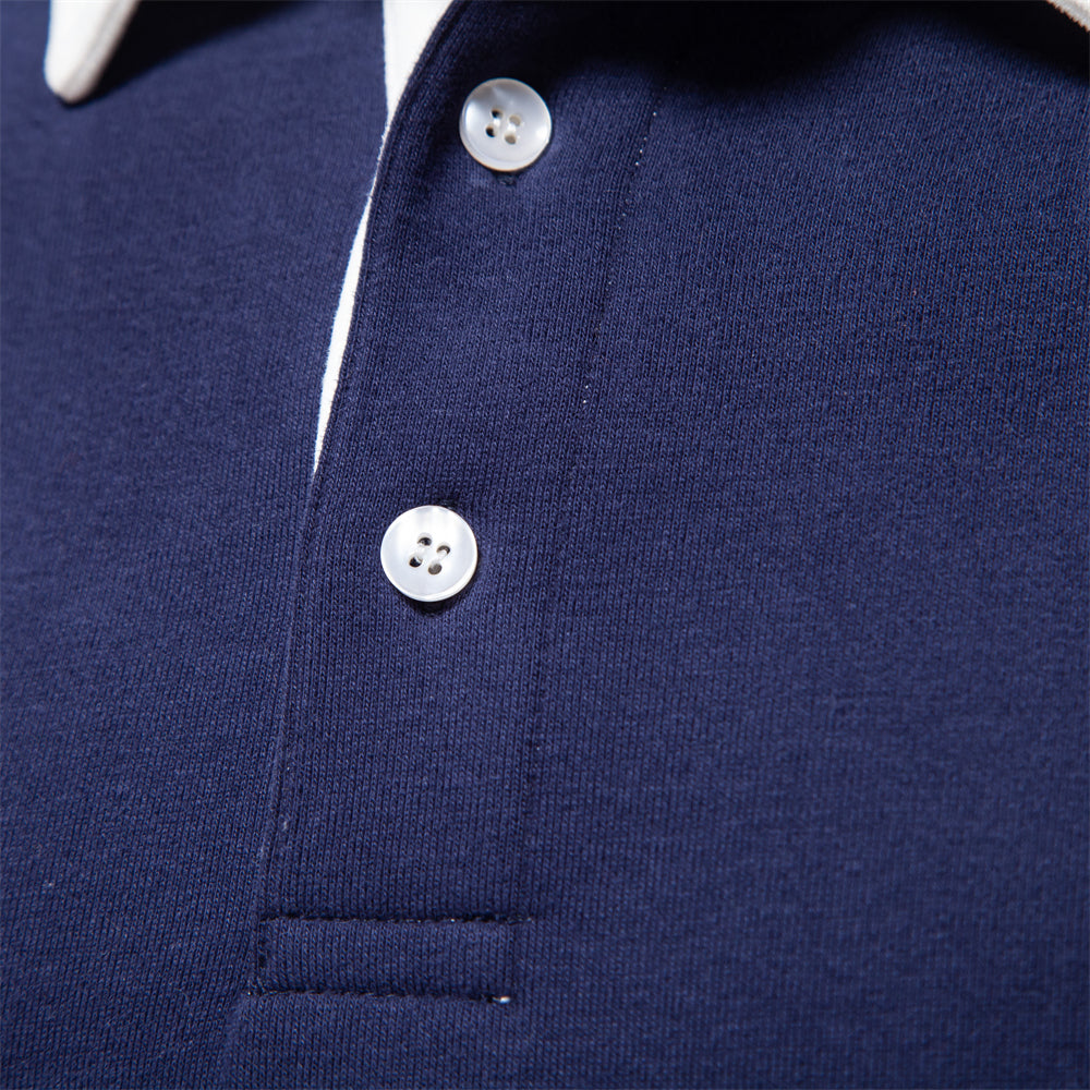 Herre Business Casual Trøje med Knappestil 8