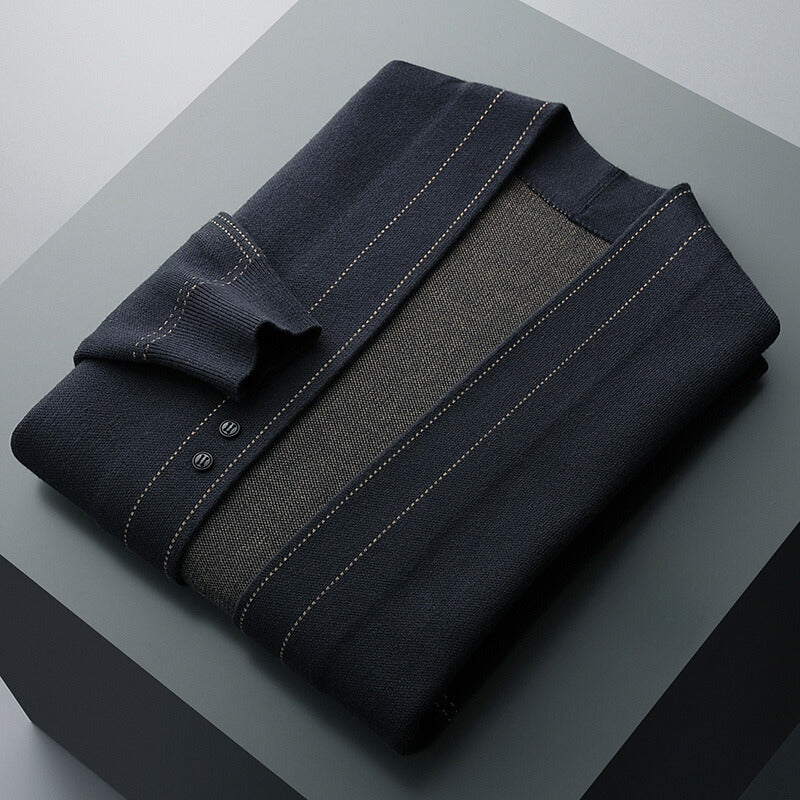 Herre Cardigan Klassisk Design 3