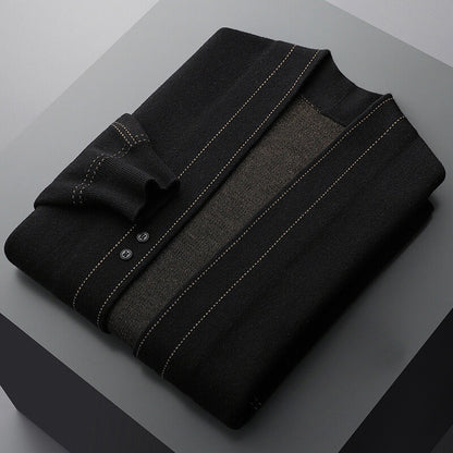 Herre Cardigan Klassisk Design 5