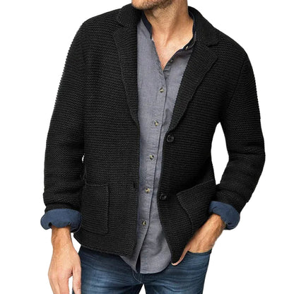 Herre Cardigan Klassisk Strik 0