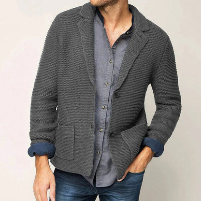 Herre Cardigan Klassisk Strik 1