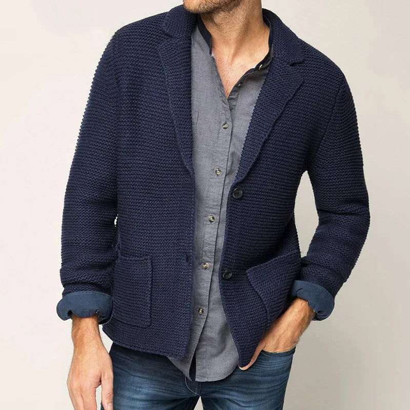 Herre Cardigan Klassisk Strik 3