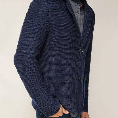 Herre Cardigan Klassisk Strik 5