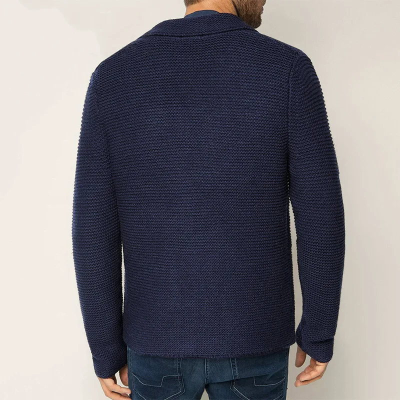 Herre Cardigan Klassisk Strik 6