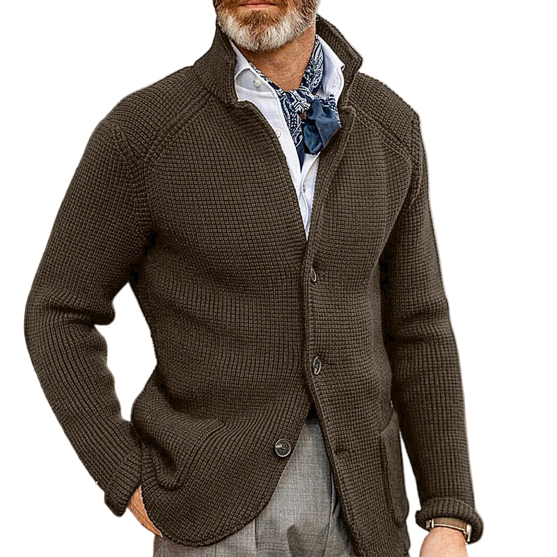 Herre Cardigan i Tidløst Design 0