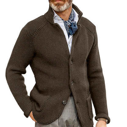 Herre Cardigan i Tidløst Design 0