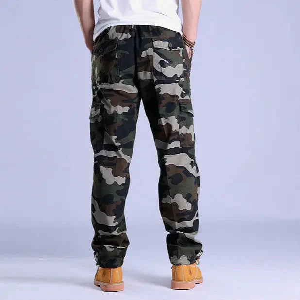 Herre Cargo Bukser med Camouflage Design 5
