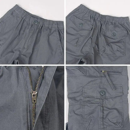 Herre Cargo Shorts Med Funktionelle Lommer 8