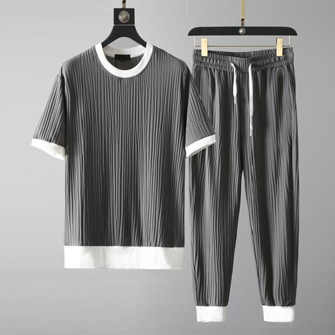 Herre Casual Sæt Trendy O-hals 1