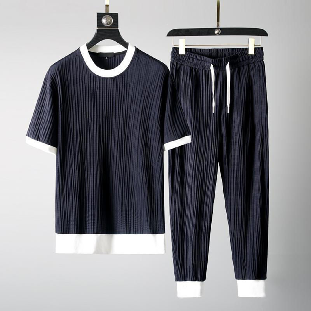 Herre Casual Sæt Trendy O-hals 3
