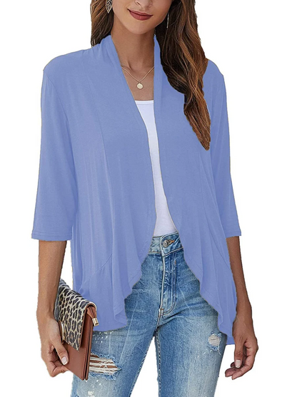 Herre Casual Vest Åben Front Blødt Materiale 10