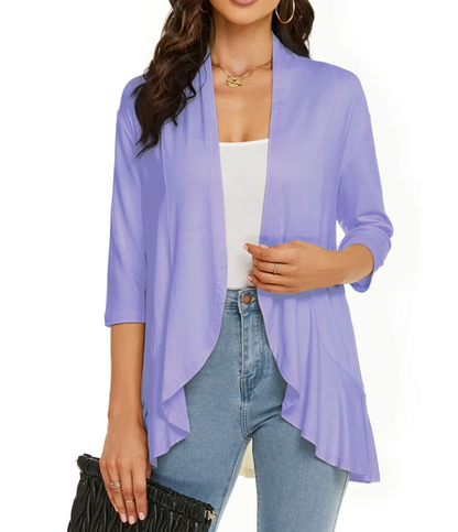Herre Casual Vest Åben Front Blødt Materiale 12