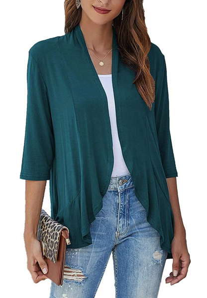 Herre Casual Vest Åben Front Blødt Materiale 13