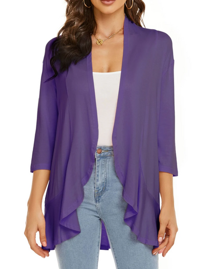 Herre Casual Vest Åben Front Blødt Materiale 2