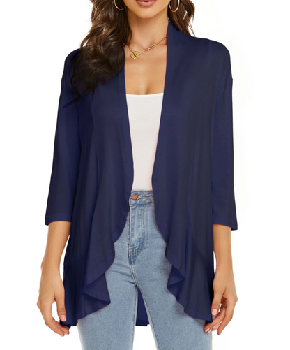 Herre Casual Vest Åben Front Blødt Materiale 4