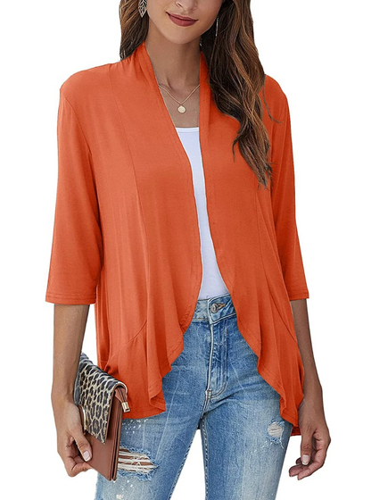 Herre Casual Vest Åben Front Blødt Materiale 5
