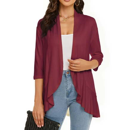 Herre Casual Vest Åben Front Blødt Materiale 6