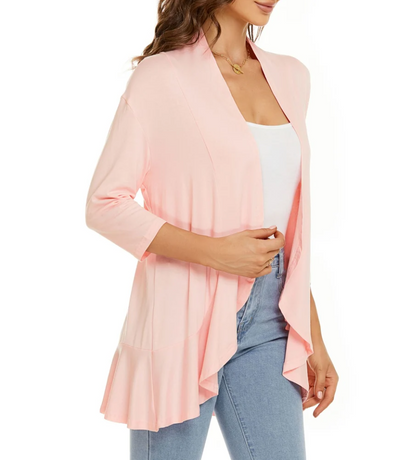 Herre Casual Vest Åben Front Blødt Materiale 7
