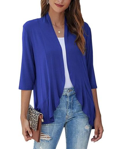 Herre Casual Vest Åben Front Blødt Materiale 9