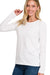 Herre Crew Neck Langærmet T-Shirt i Hvid 0
