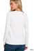 Herre Crew Neck Langærmet T-Shirt i Hvid 1