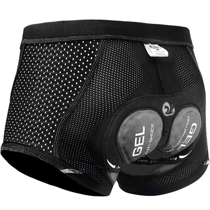 Herre Cykelshorts 5D Gel Polstring Letvægts Åndbart Materiale 6