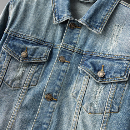 Herre Denim Jakke Skræddersyet Komfort 2