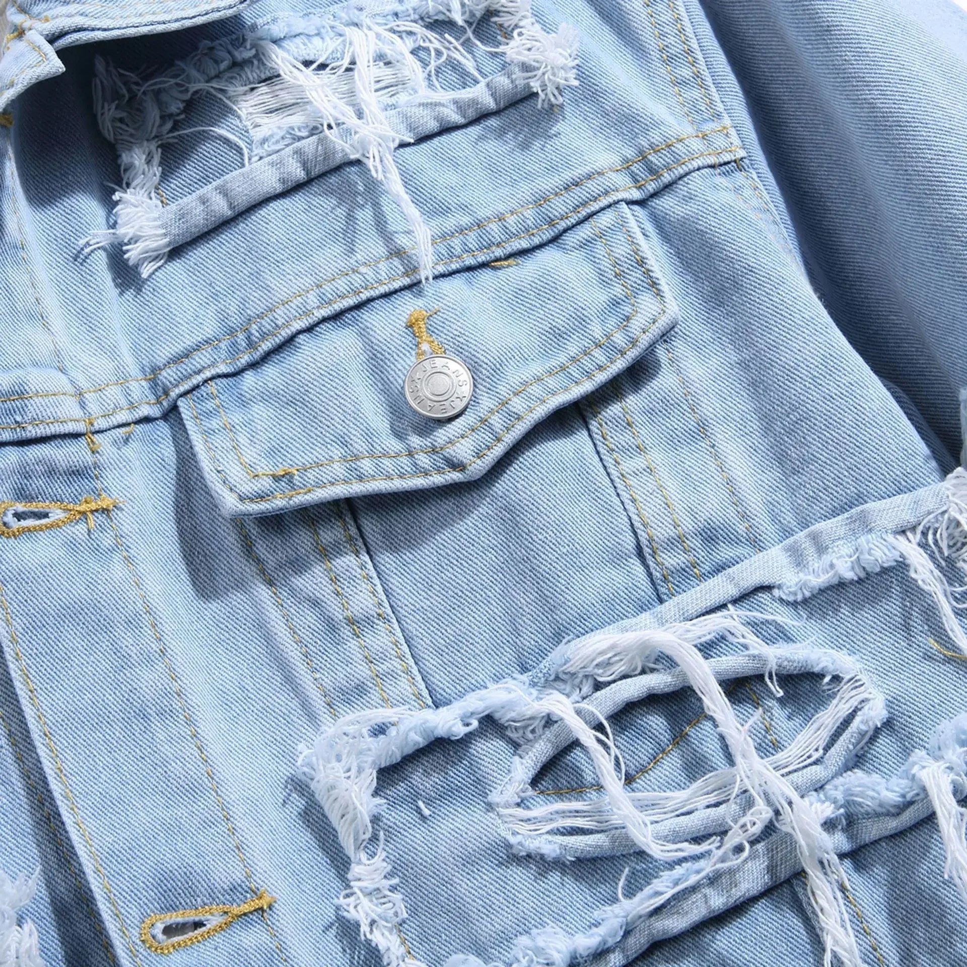 Herre Denimjakke Robust 4