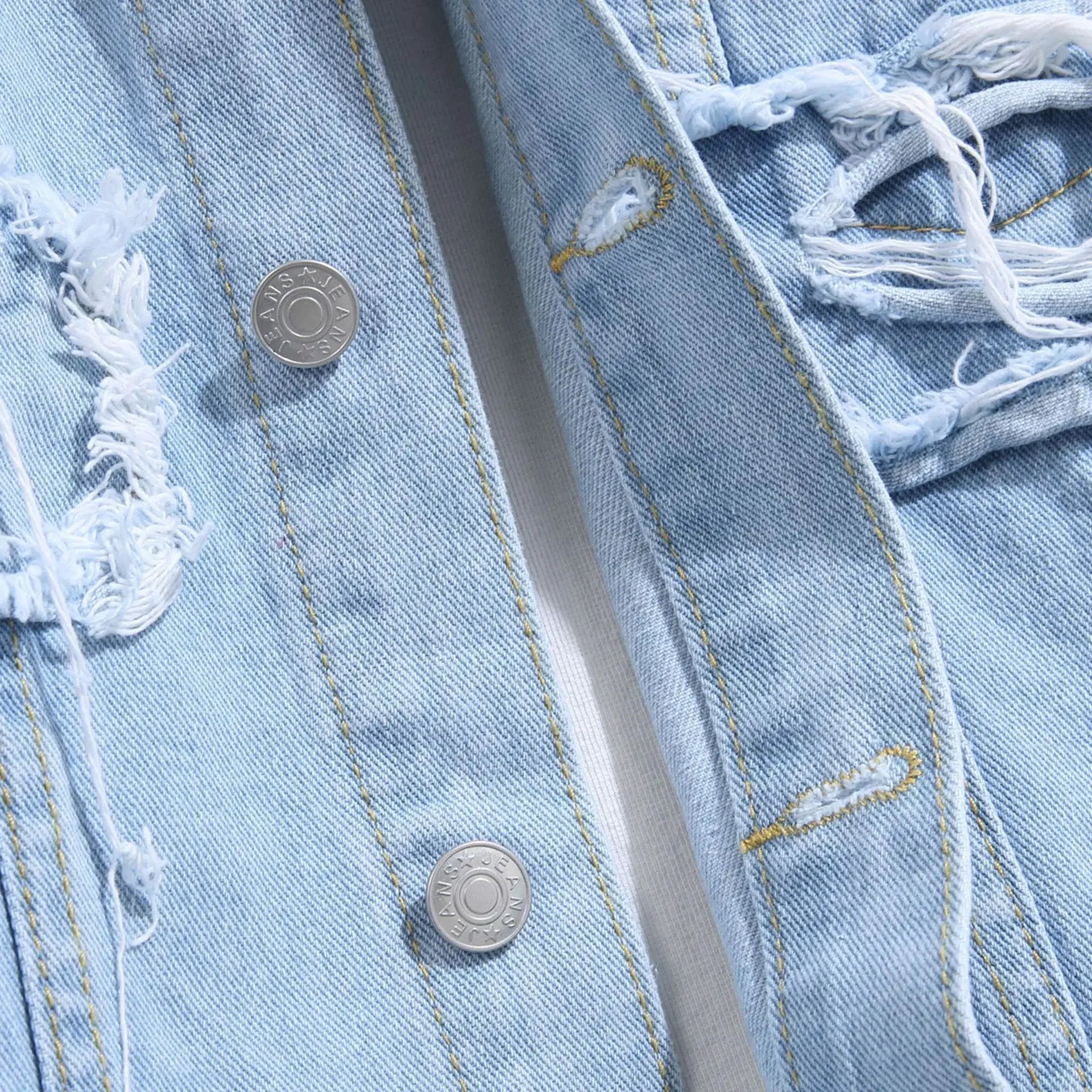 Herre Denimjakke Robust 5