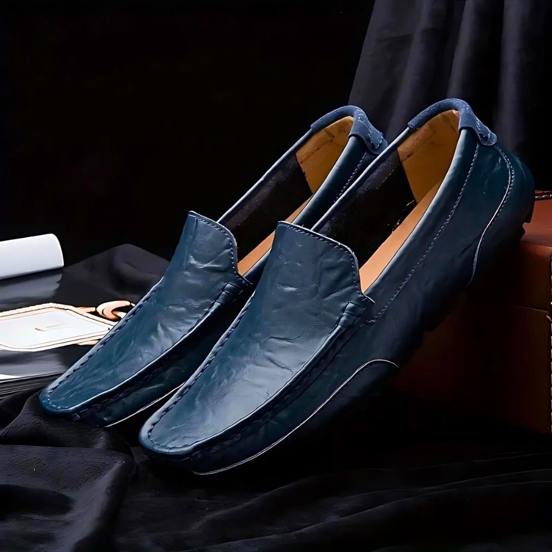 Herre Driving Loafers Læder Stil 3