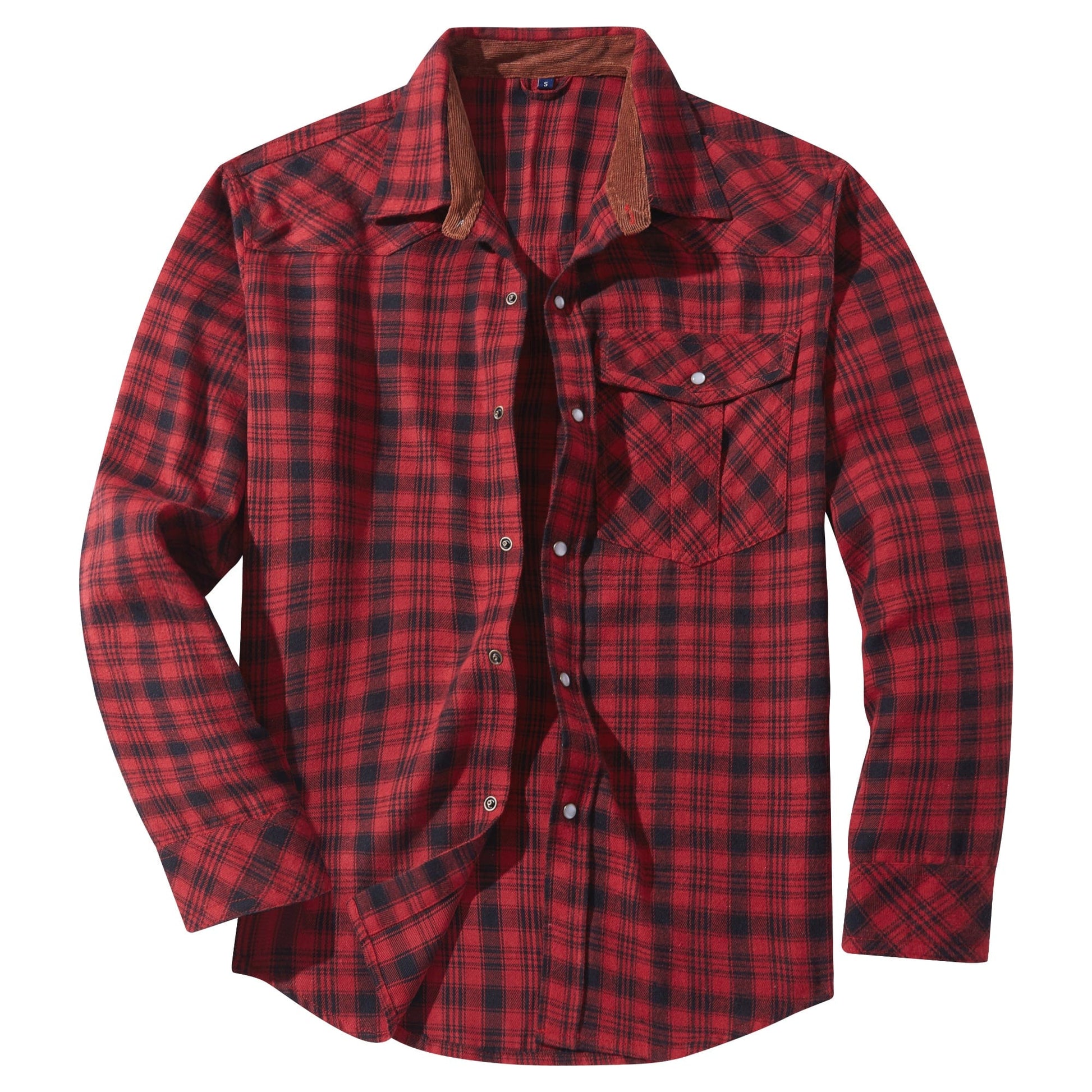 Herre Flannel Skjorte Komfortabel Design 1