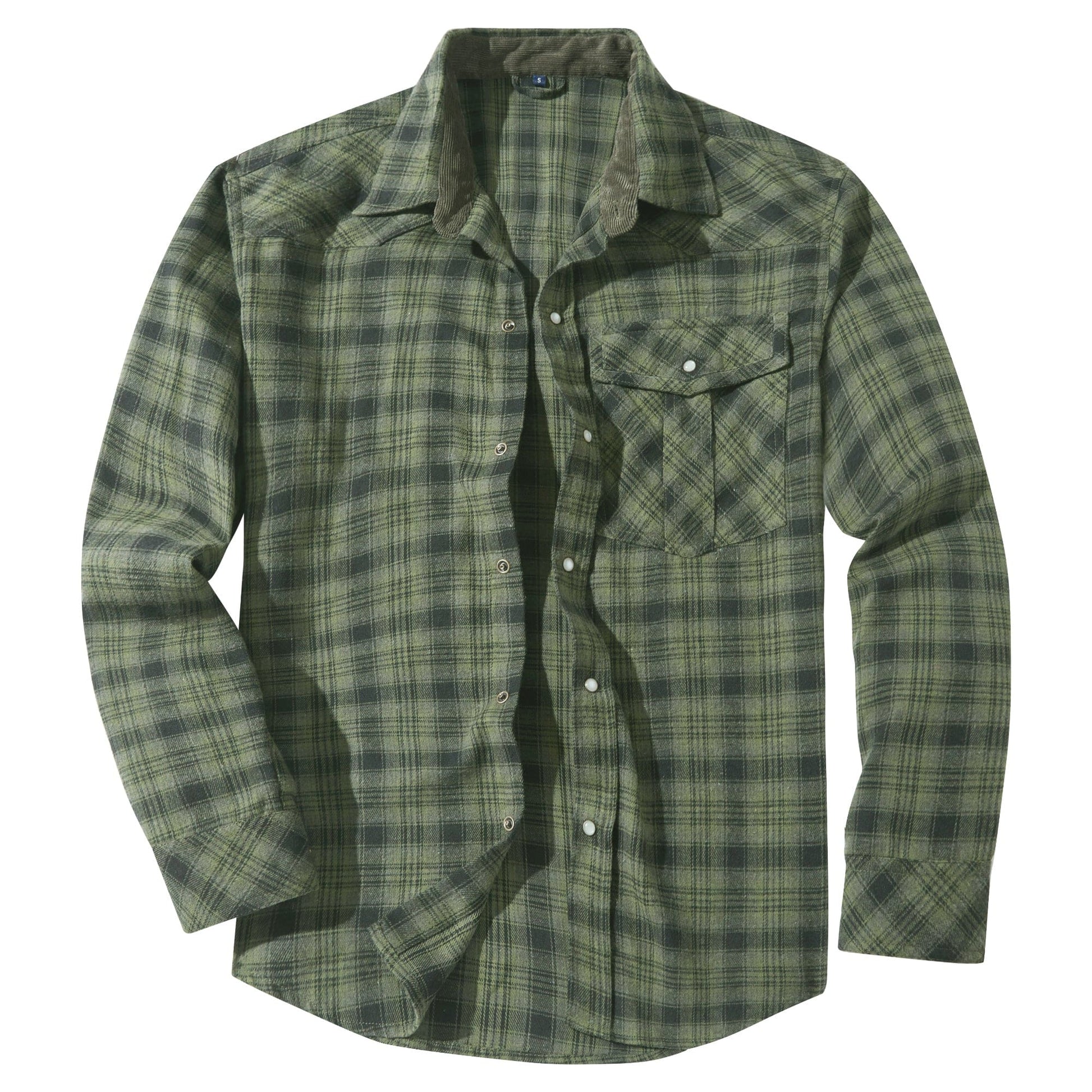 Herre Flannel Skjorte Komfortabel Design 4