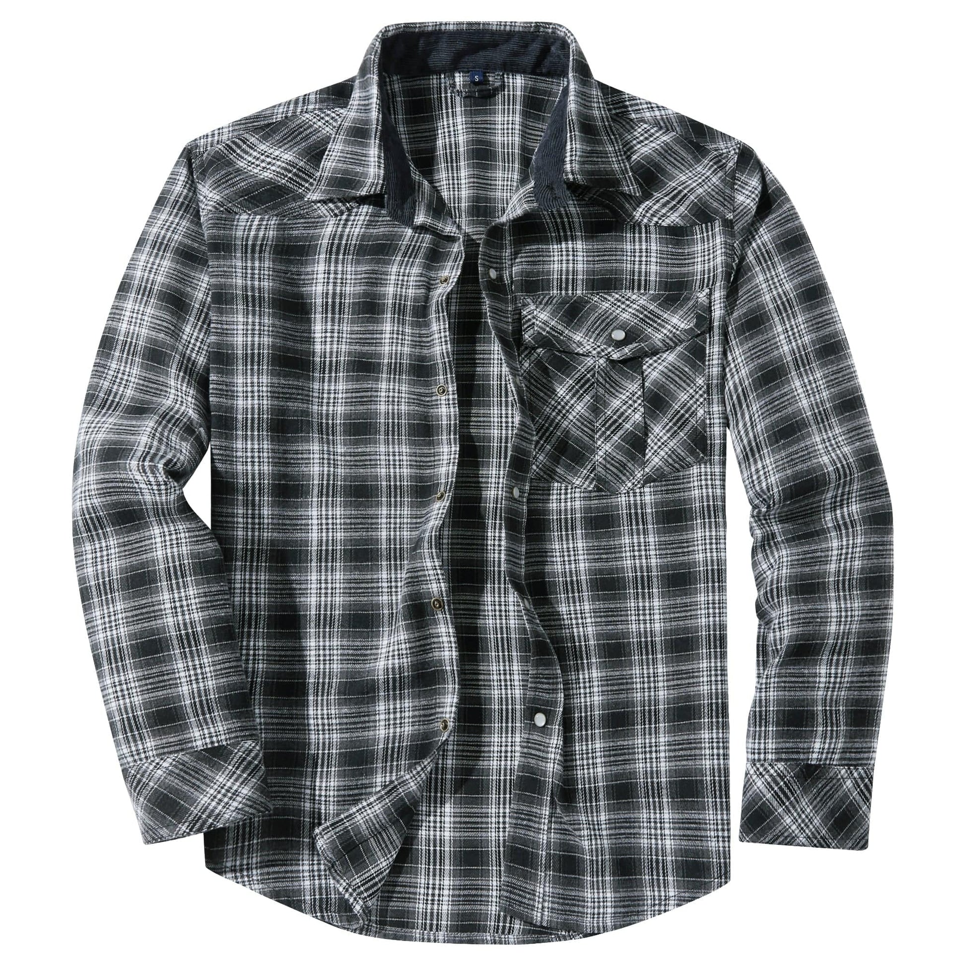 Herre Flannel Skjorte Komfortabel Design 5