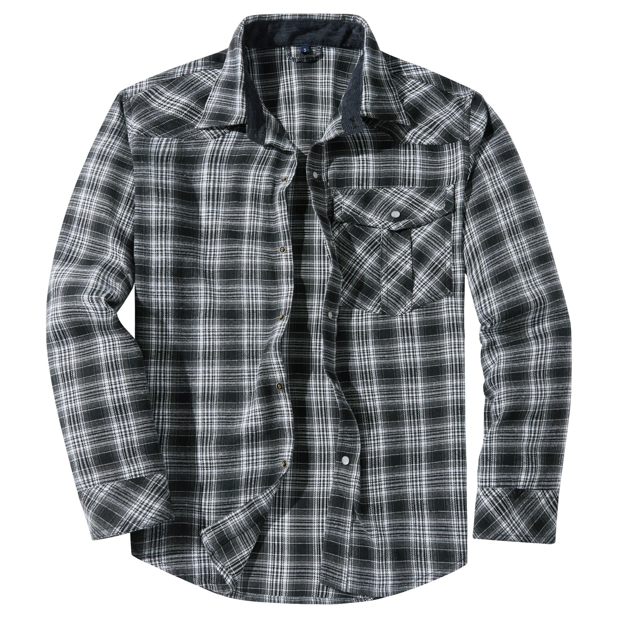 Herre Flannel Skjorte Komfortabel Design 5