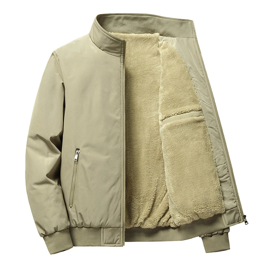 Herre Fleece Jakke Dobbelt Laget Komfort 2