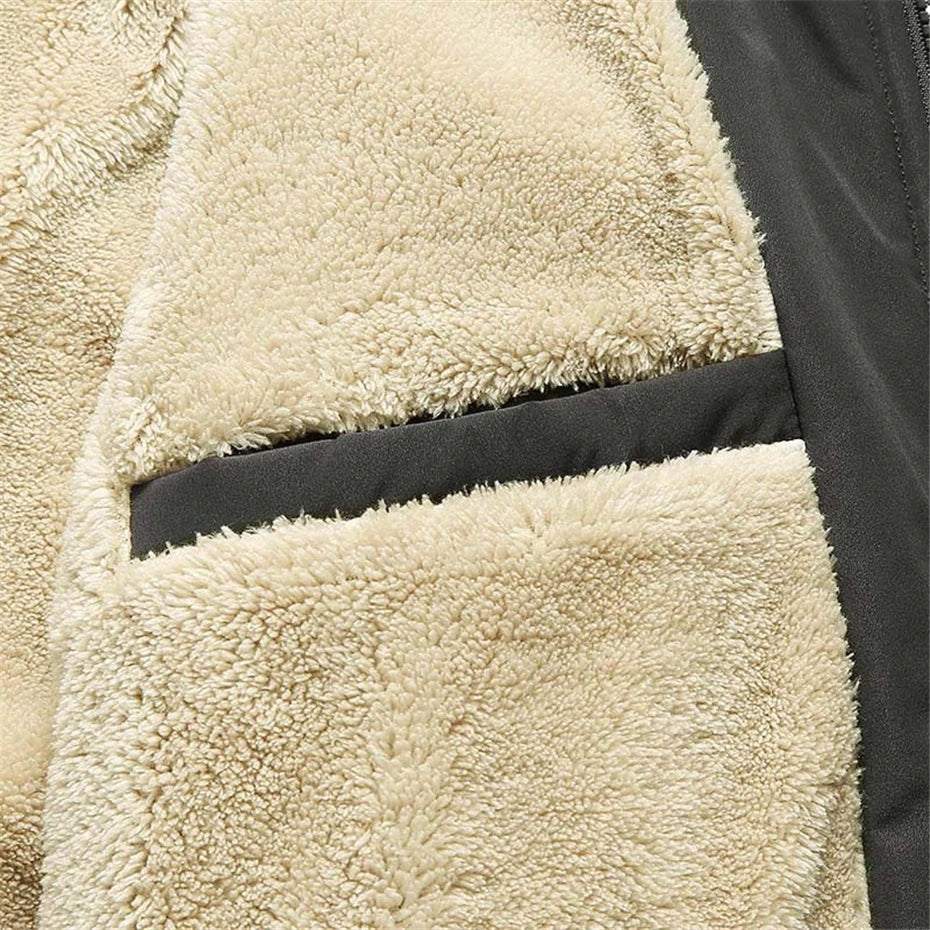 Herre Fleece Jakke Dobbelt Laget Komfort 4