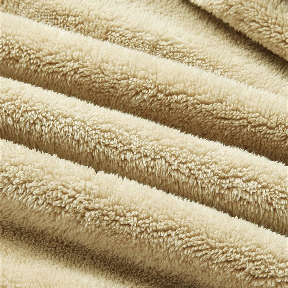 Herre Fleece Jakke Dobbelt Laget Komfort 5