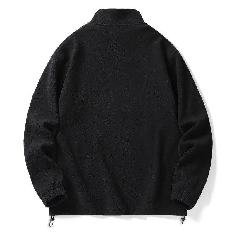 Herre Fleece Sweater med Kvart Lynlås 3