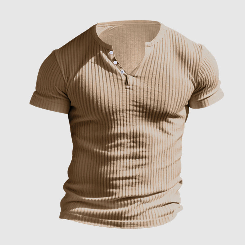 Herre Henley Skjorte Urban Stil 6