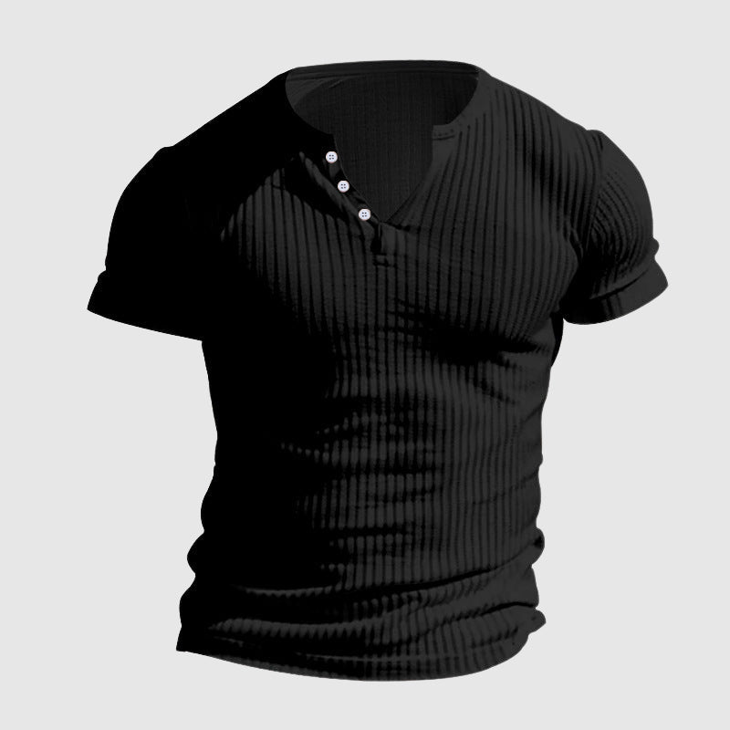 Herre Henley Skjorte Urban Stil 7