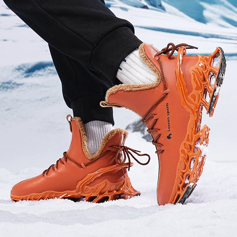 Herre High-Top Sneakers med Skulptureret Sål 0