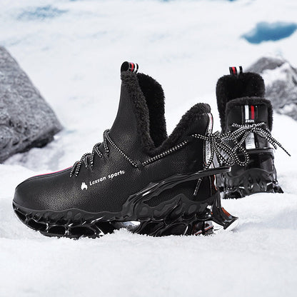 Herre High-Top Sneakers med Skulptureret Sål 1