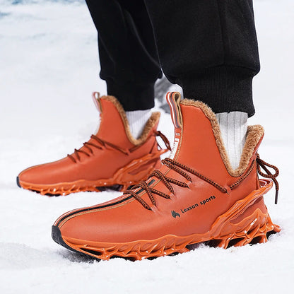 Herre High-Top Sneakers med Skulptureret Sål 3